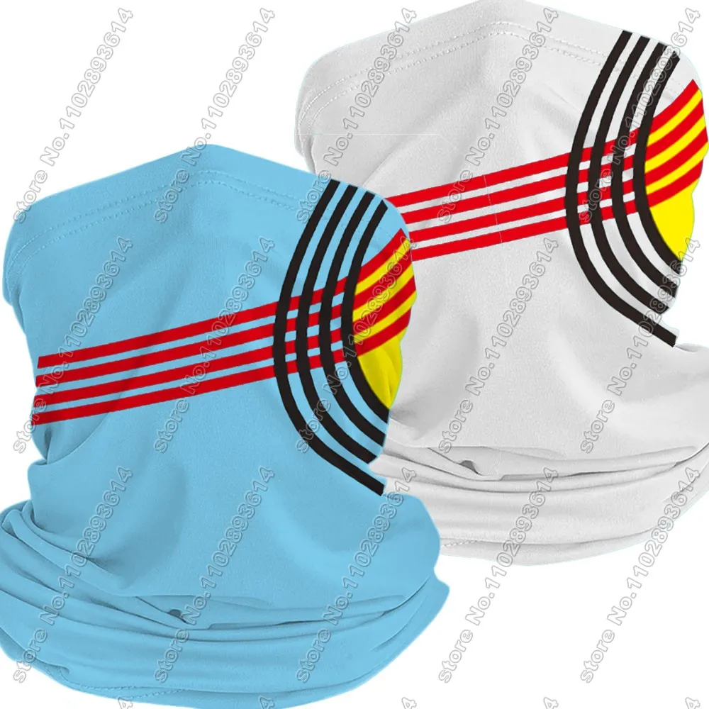 Blue Belgium National Team 2024 Headwear Cycling Neck Warmer UV Protection Ride Magic Scarf Fishing Hiking Headband