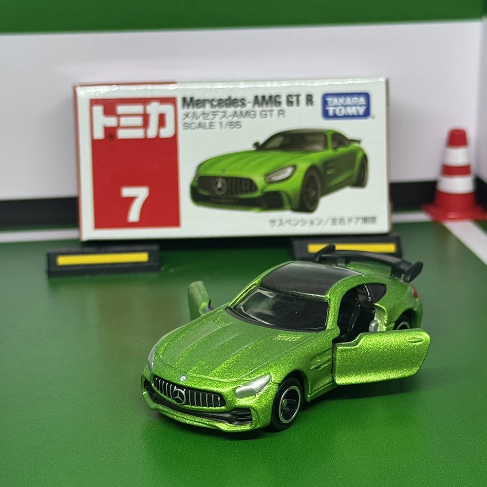 

Takara Tomy Tomica No.7 Mercedes-AMG GT R литье под давлением статический сплав режим автомобиля коллекция дисплей игрушка для мальчика подарок