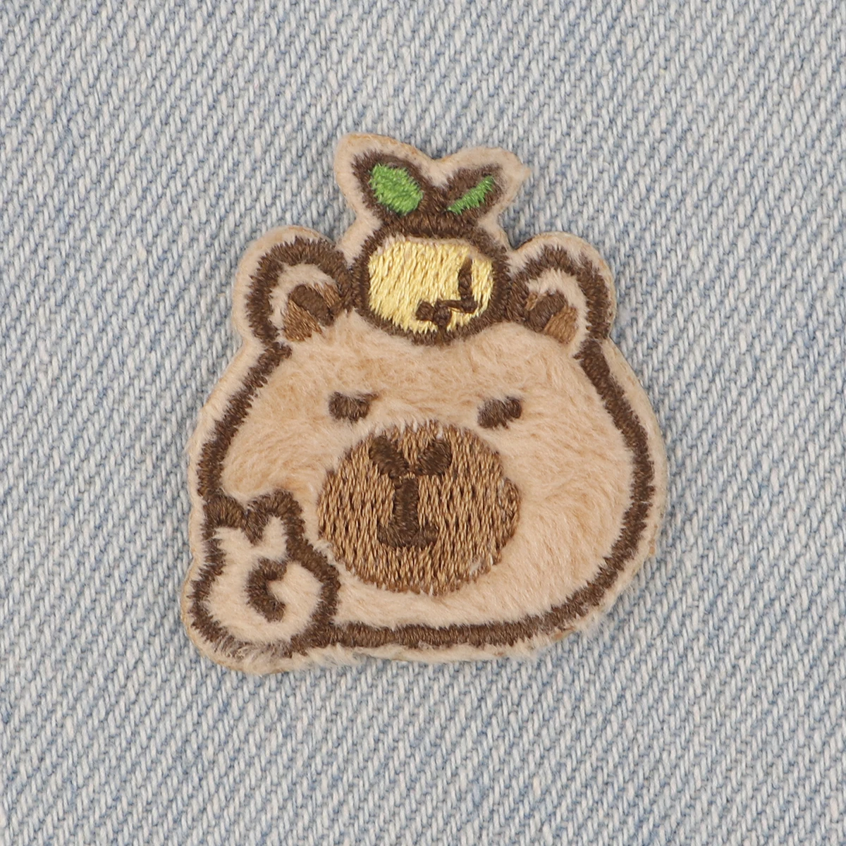 Lovely Capybara Patch Brown Embroidered Patches On Clothes Iron On Patches For Clothing DIY Patch Jackets Sew Stickers Gifts