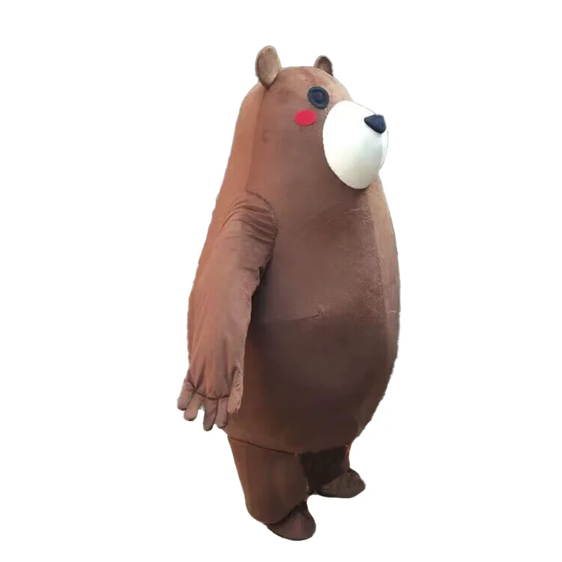 Cute Brown Animal Mascot Costumes Christmas Halloween Funny Plush Bear Monster Adult Cosplay Walking Set