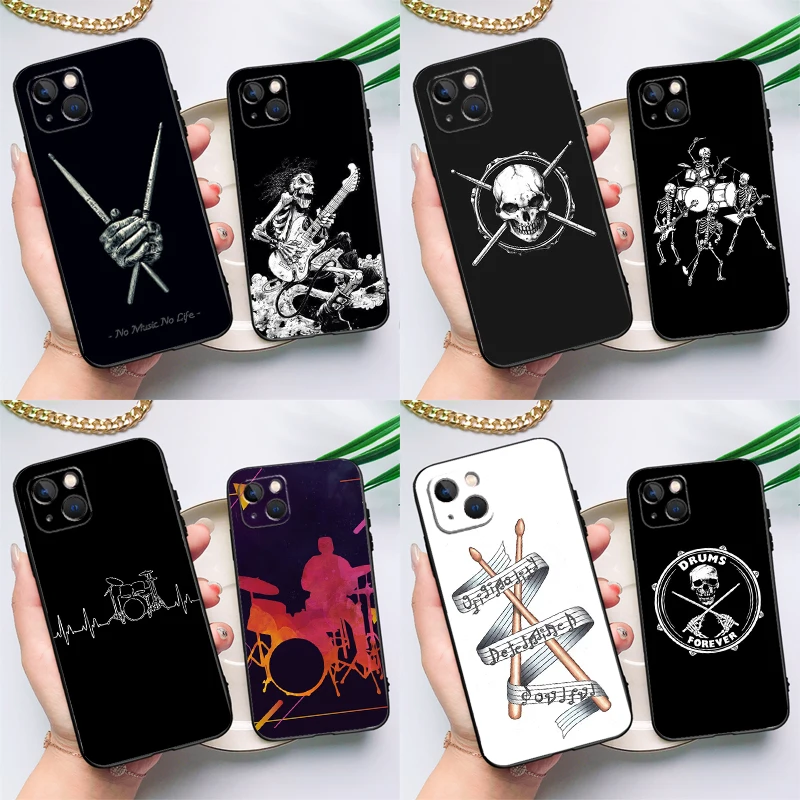 Musikinstrument-Trommelhülle für OnePlus Nord CE 5 2 3 4 Lite N30 N20 OnePlus 15 13 12 11 9 10 Pro 13R 10T 13T Cover