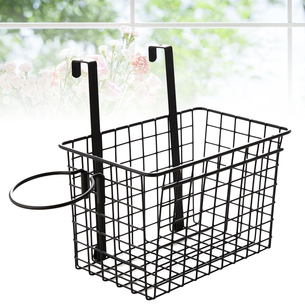 

Cupboard Door Hanging Storage Rack Multifunction Kitchen Bathroom Black Hair Drier Holder Organizer Space Saving