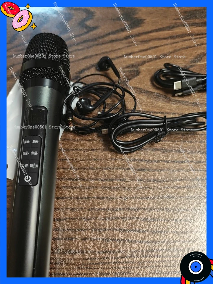 

H20 Live Singing Voice Card Microphone Integrated Set External Speaker