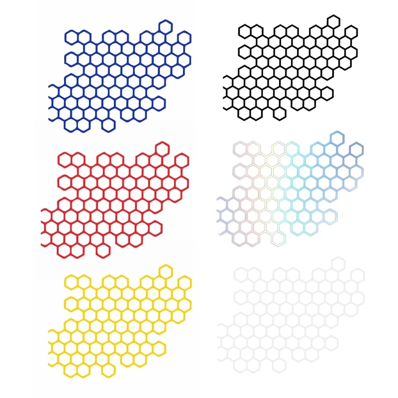 

Honeycomb Hexagon Pattern Car Sticker, Self Adhesive PVC Decals for Car/Truck Motorbike Side Stickers