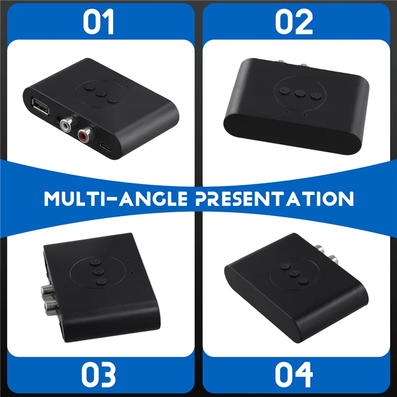 ممتاز-بلوتوث 5.2 استقبال الصوت RCA 3.5 مللي متر AUX جاك ستيريو الموسيقى محول لاسلكي مع هيئة التصنيع العسكري لمجموعة السيارة مكبر الصوت