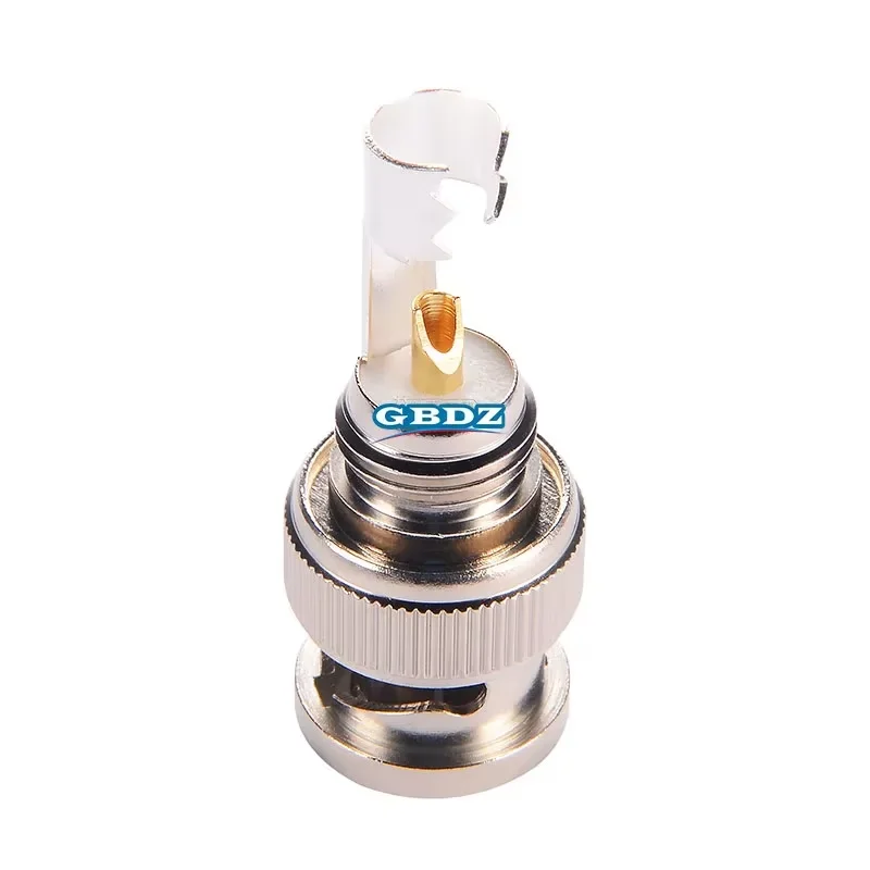 Gold-plated BNC Q9 Plug HD-SDI Surveillance Video Camera Connector Oscilloscope 50/75 Ohm Q9 Male Plug 3G-SDI Transmission 2k