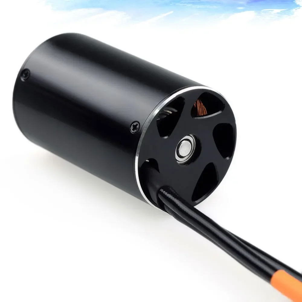 Rocket-RC 3660 2600KV 3250KV Waterproof Sensorless Brushless Motor 5mm Shaft Water Cooling Jacket for 800-1000mm RC Boat Feilun