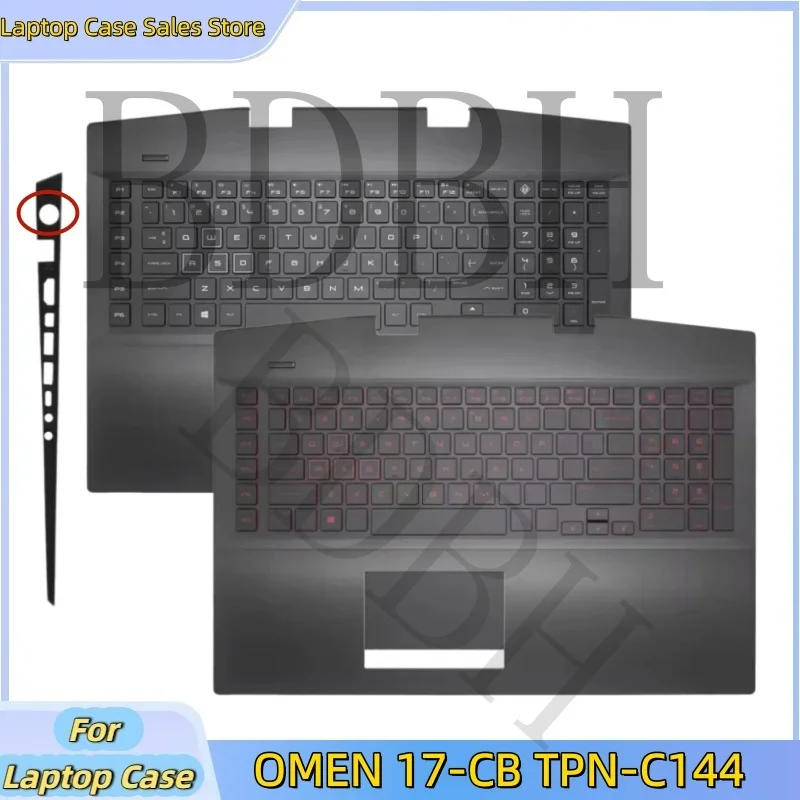 New For HP OMEN 17-CB TPN-C144 Laptop Upper Case C Shell backlit keyboard palmrest Cover