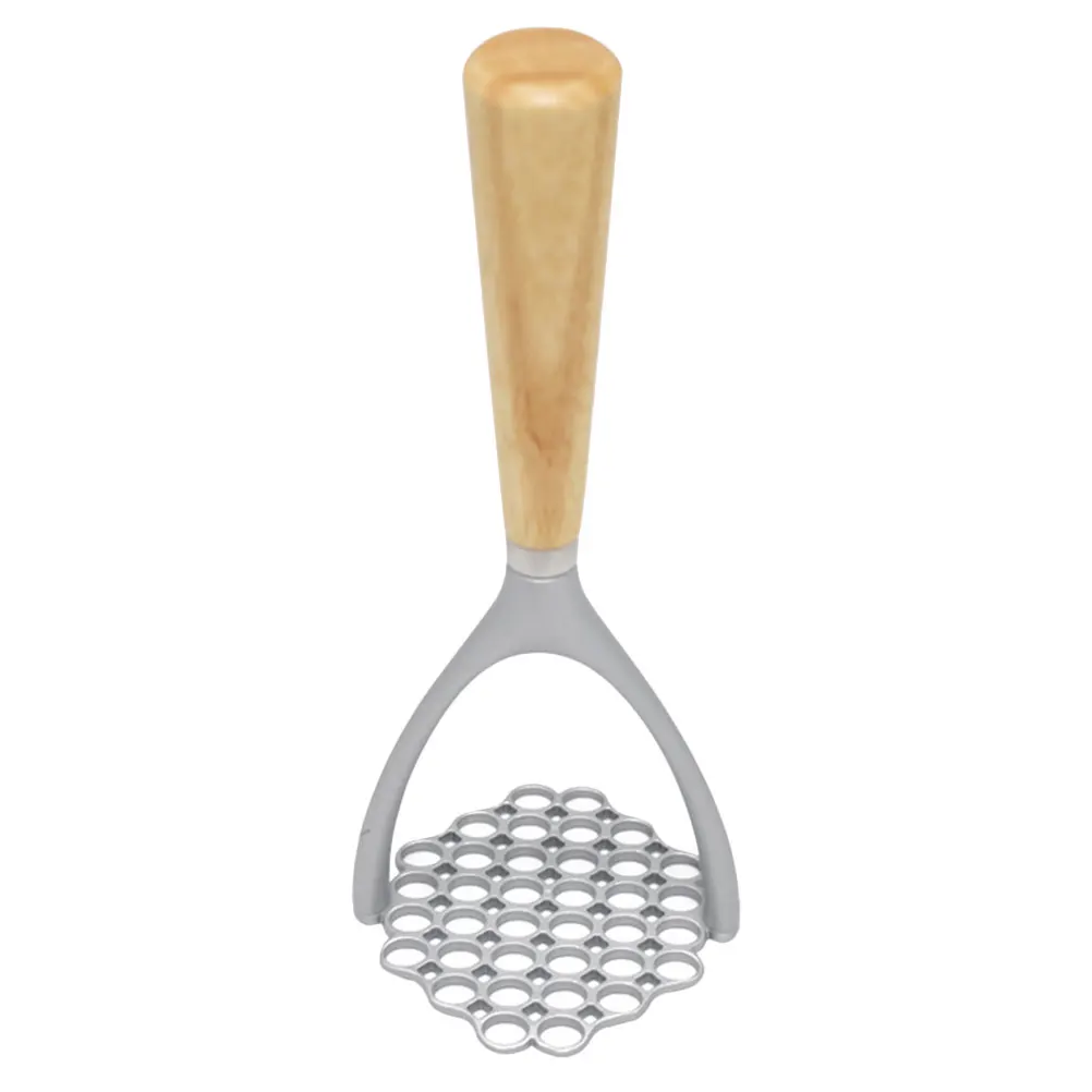 

Aluminium Alloy Potato Masher Manual Vegetable Crusher Reusable Kitchen Tool Portable Food Presser Wood Handle For Potatoes