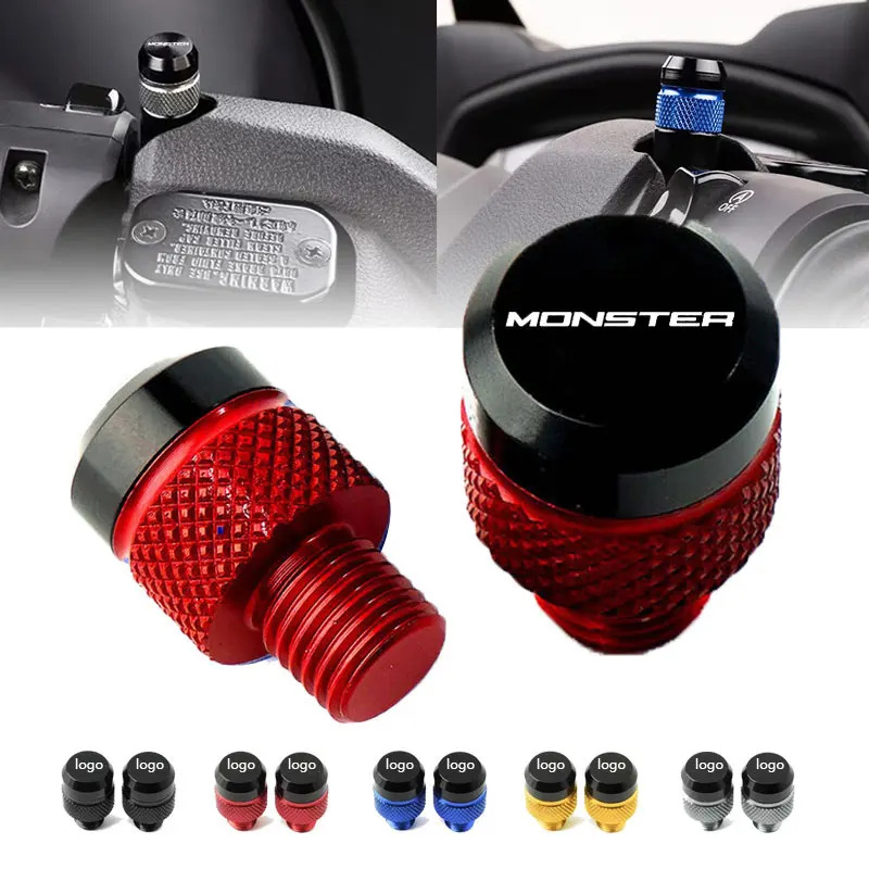 Accesorios de enchufe de tapa de agujero de espejo retrovisor lateral CNC para motocicleta Ducati Monster 696 795 796 797 821 937 S2R 800