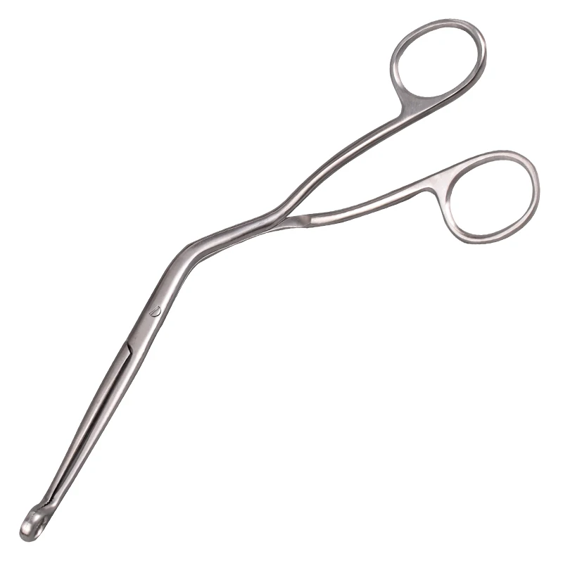 Medical surgical instruments fish bone spur laryngeal forceps Throat foreign body forceps indirect features oral, nasal and lary