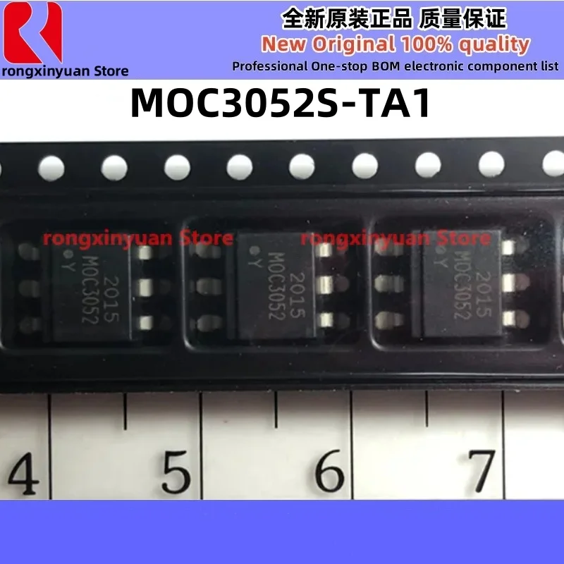 10-100Pcs/lot MOC3052S-TA1 SOP-6 MOC3052S MOC3052 Optocoupler Triac AC-OUT 1-CH 600V 6-Pin SMD T/R   Original New 100% quality