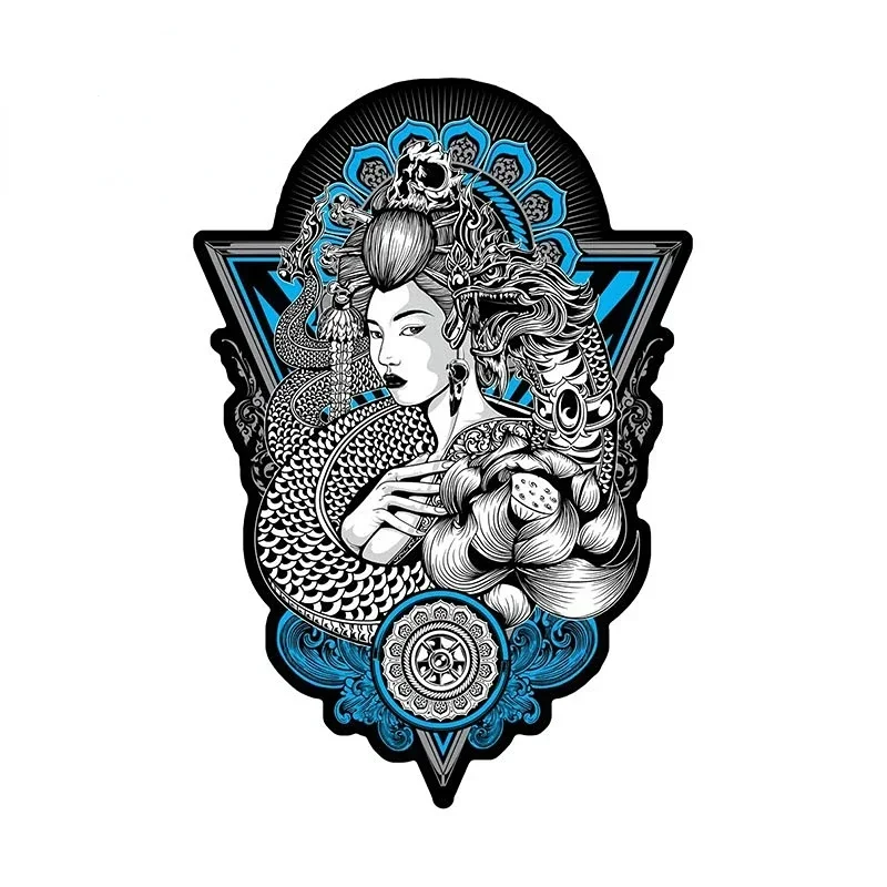 Auto Sticker Japan Samurai Meisje Stickers Op Motorfiets Exterieur Onderdelen Pvc Cover Krassen Persoonlijkheidsstickers Decoratie