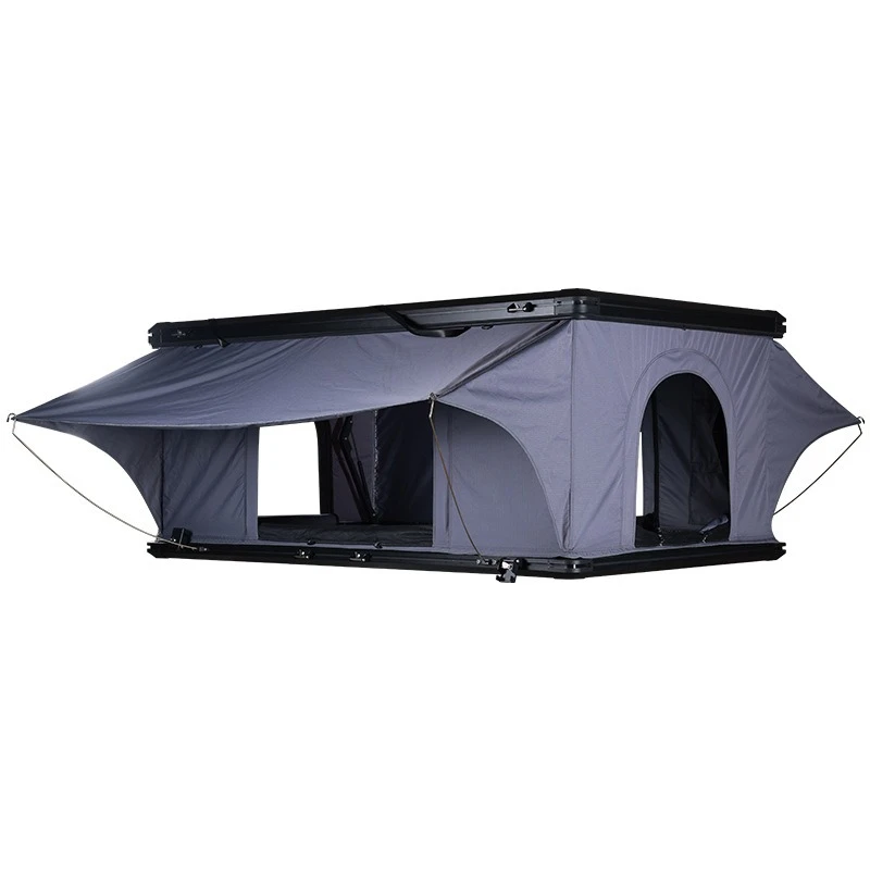 

Hard top camping, four corners straight support, roof tent, outdoor self-driving tour, ultra-thin