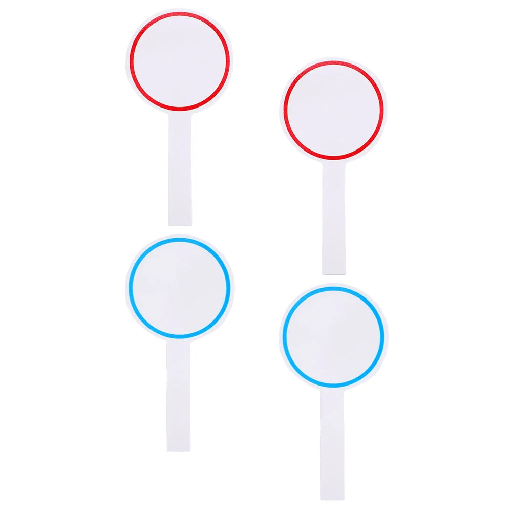 4 Pcs Single Sided Score Board Whiteboard Answer Boards Foam Mini Handheld Practical