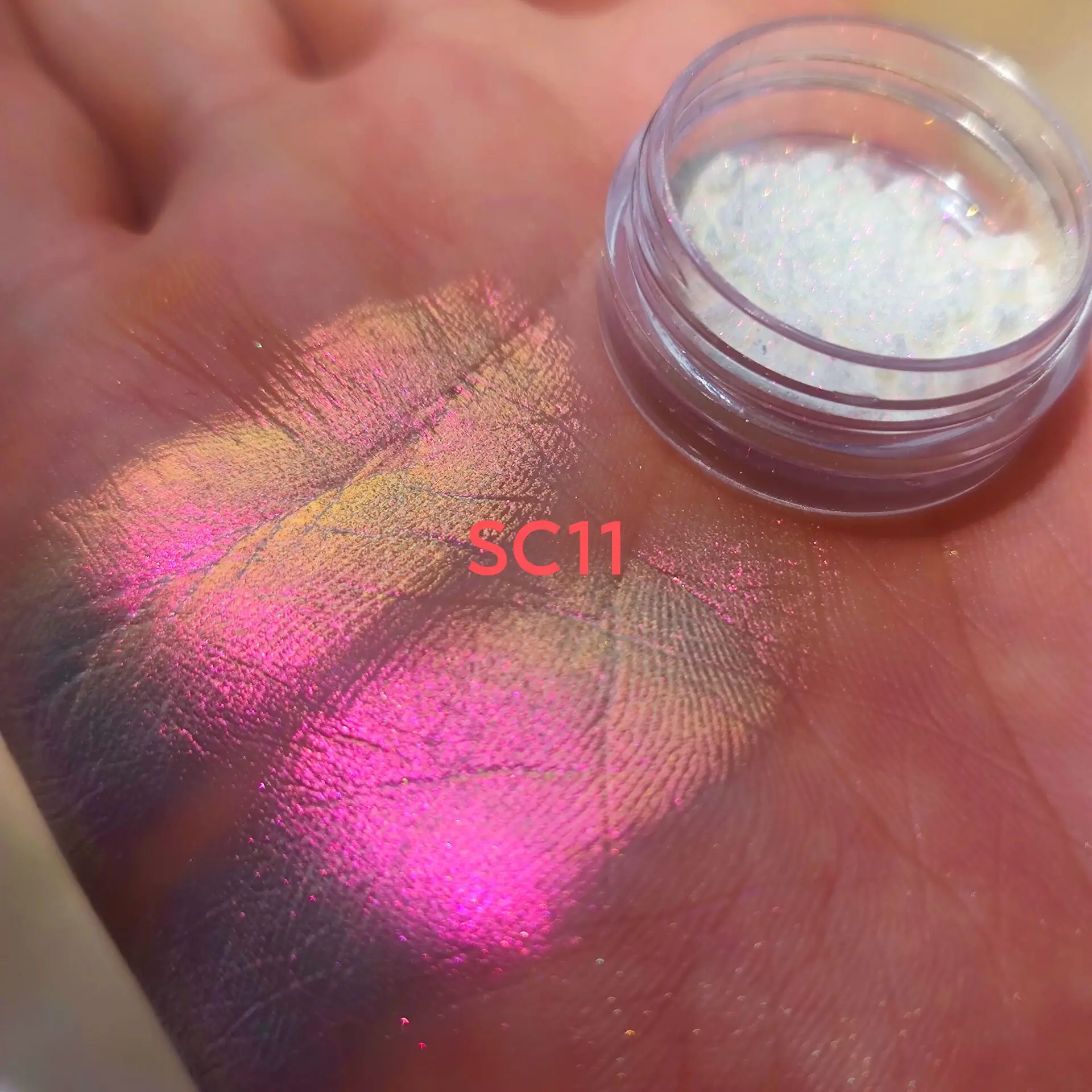 1g  Iridescent Aurora Rainbow Chrome pigment Super Chameleon MultiChrome Eyeshadow Loose Powder Pigment