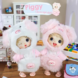 Ob11 Bjd Doll Mini Animal Pajamas Plush Pocket Doll Obitsu 11 Clothes Dolls For Girls Boy Toys Baby Kawaii Anime Toy Accessories