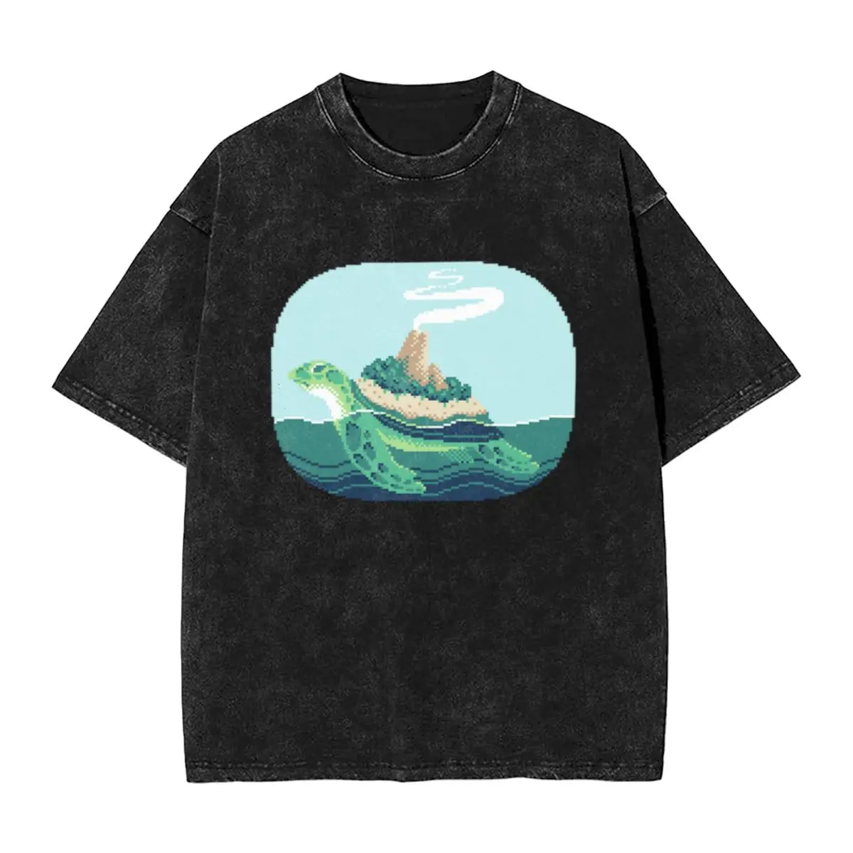 Gentle Sea Monster (Pixel) Camisetas extragrandes vintage únicas y geniales