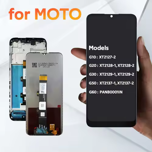 for Motorola Moto G10 G20 G30 G50 G60 G100 LCD Display Touch Screen Digiziter Assembly pantalla For Moto G50 5G With Frame LCD - Image 2