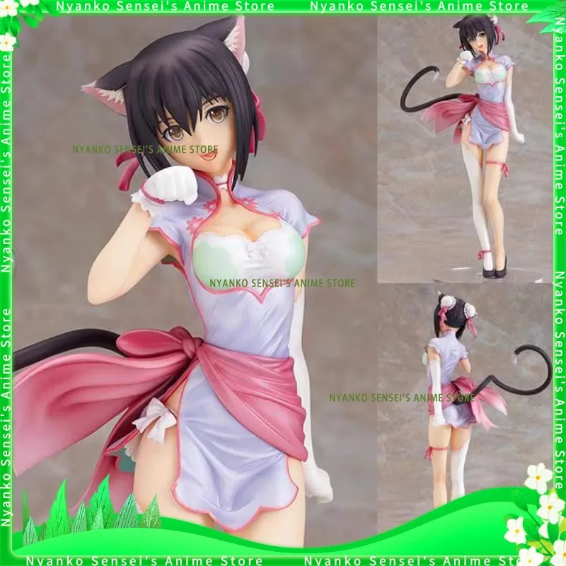 

In-stock Shining Heart Black Cat Thief Syaomei Cat Girl 1/7 Figure Anime Models Toy Doll Decorative Ornament Collectible
