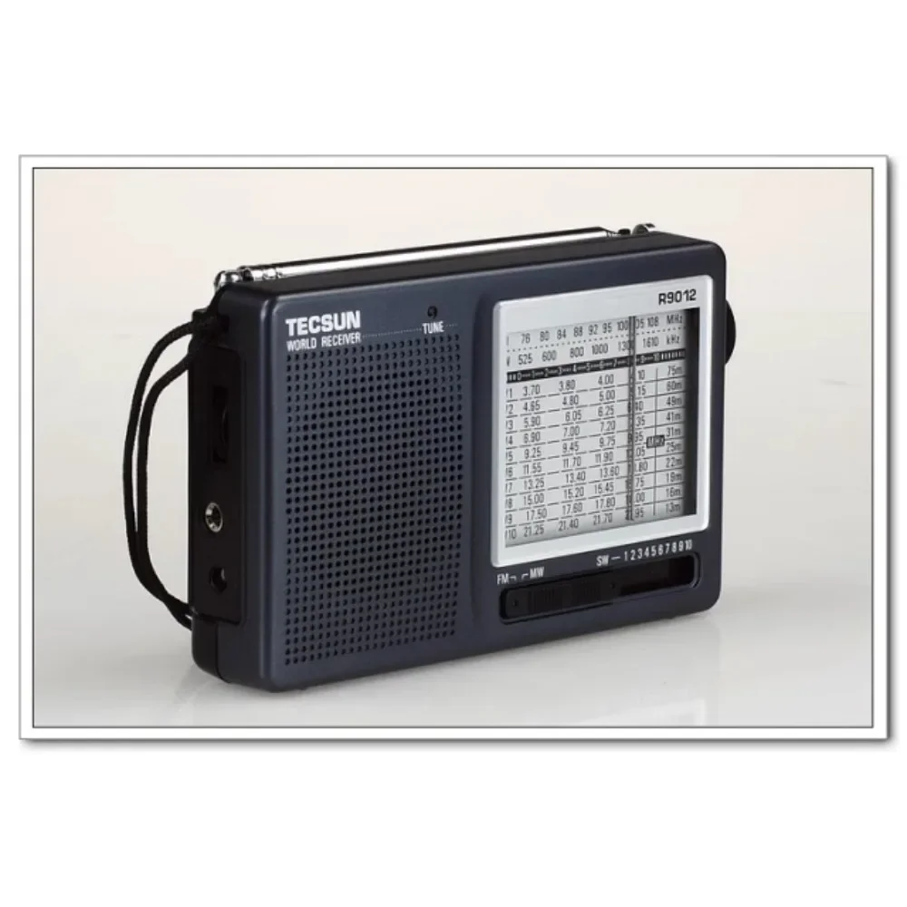 TECSUN R-9012 FM/AM/SW Radio 12 Bands Portable Receiver Radio High Sensitivity Selectivity Low Noise FM/AM/SW Radio