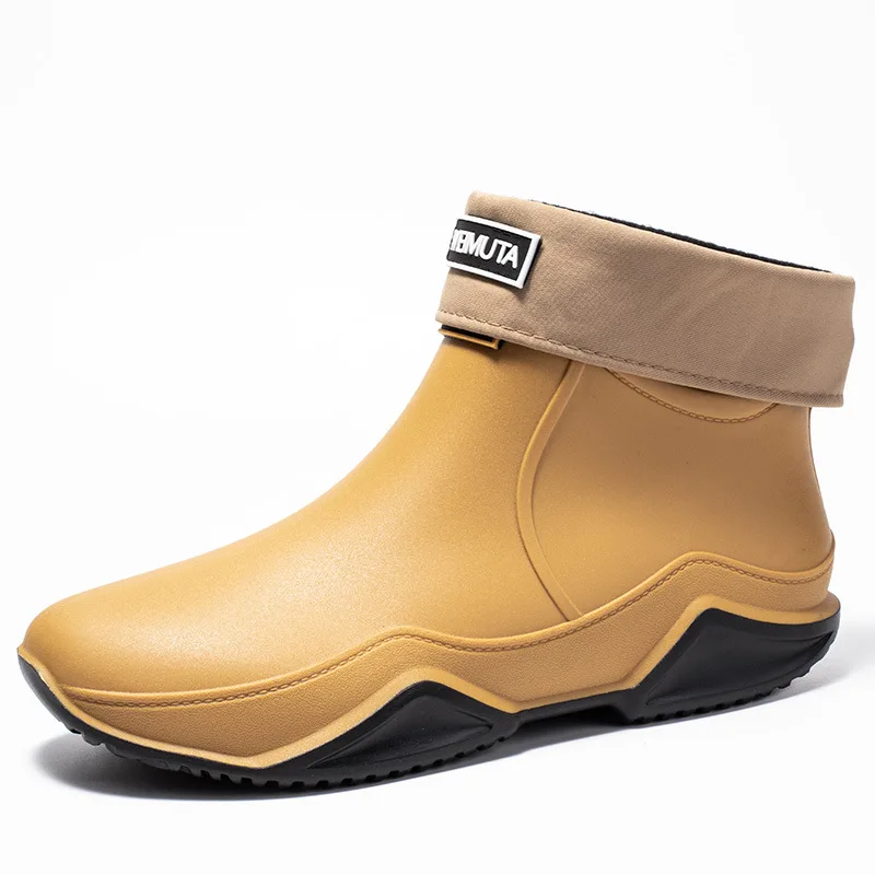 2026 new Low-cylinder Rain Shoes for Men and Women: Outdoor Fishing Waterproof Shoes, Stylish Style for Outdoor Wear, Rain Boots view 6