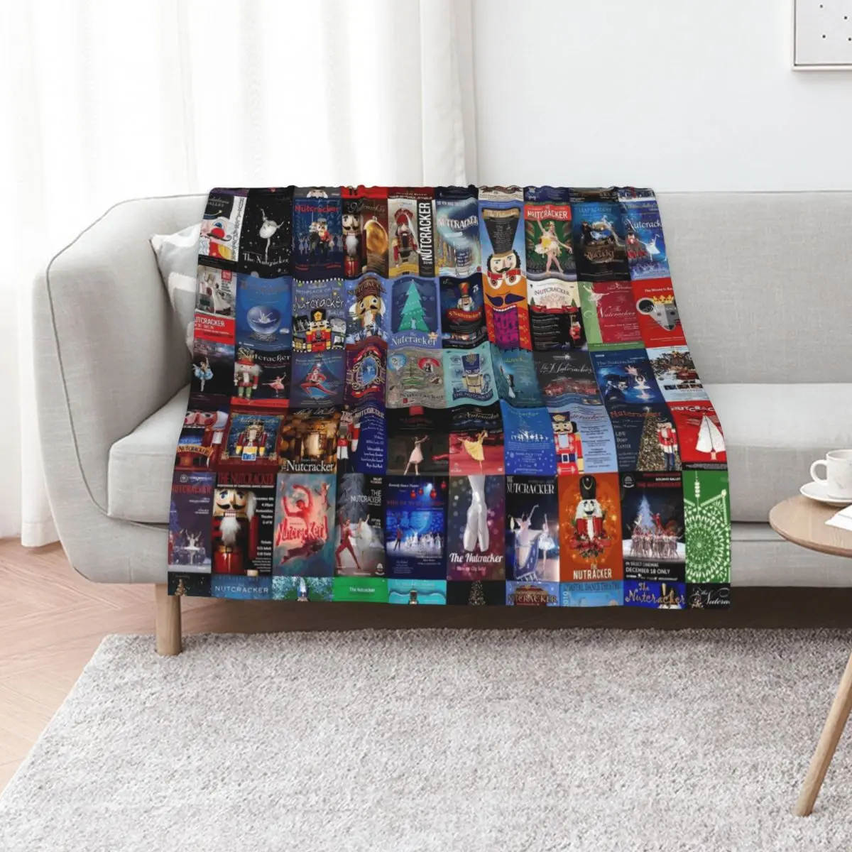 

Nutcracker Ballet Throw Blanket Heavy Shaggy Baby Loose Blankets