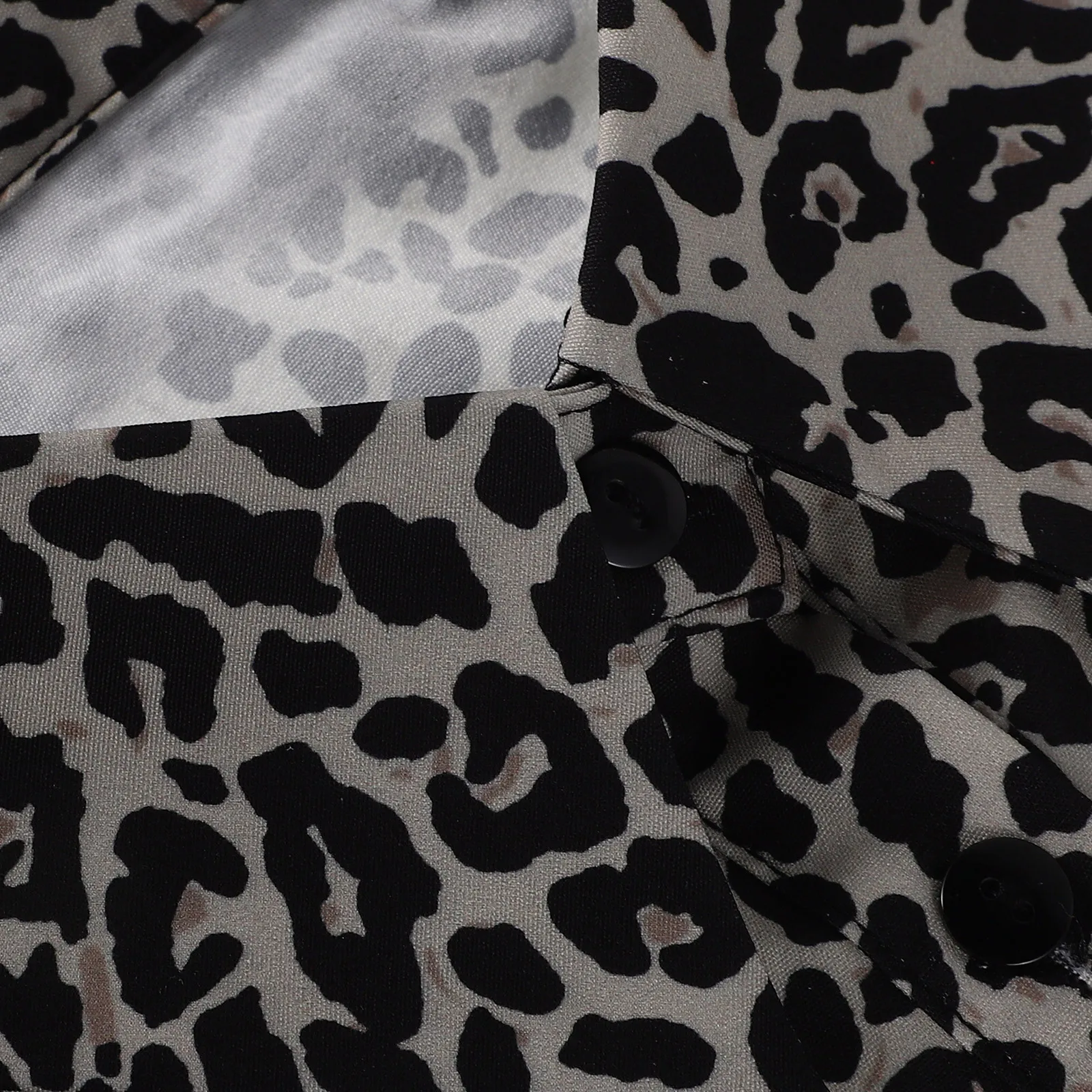 Colar falso destacável de chiffon com estampa de leopardo, leve, pequeno e versátil, acessório decorativo para colarinho de camisa feminina