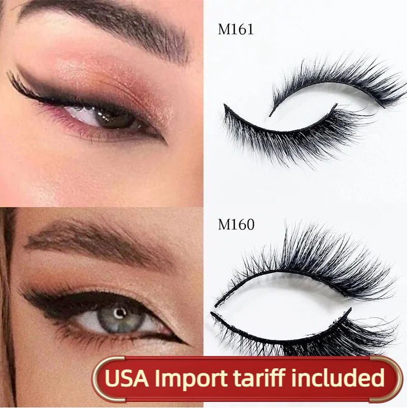 Cateye Wimpers Bulk End Eye Langwerpige make-up Nepwimpers Natuurlijke gevleugelde Fox Eye Wimpers Nertsen