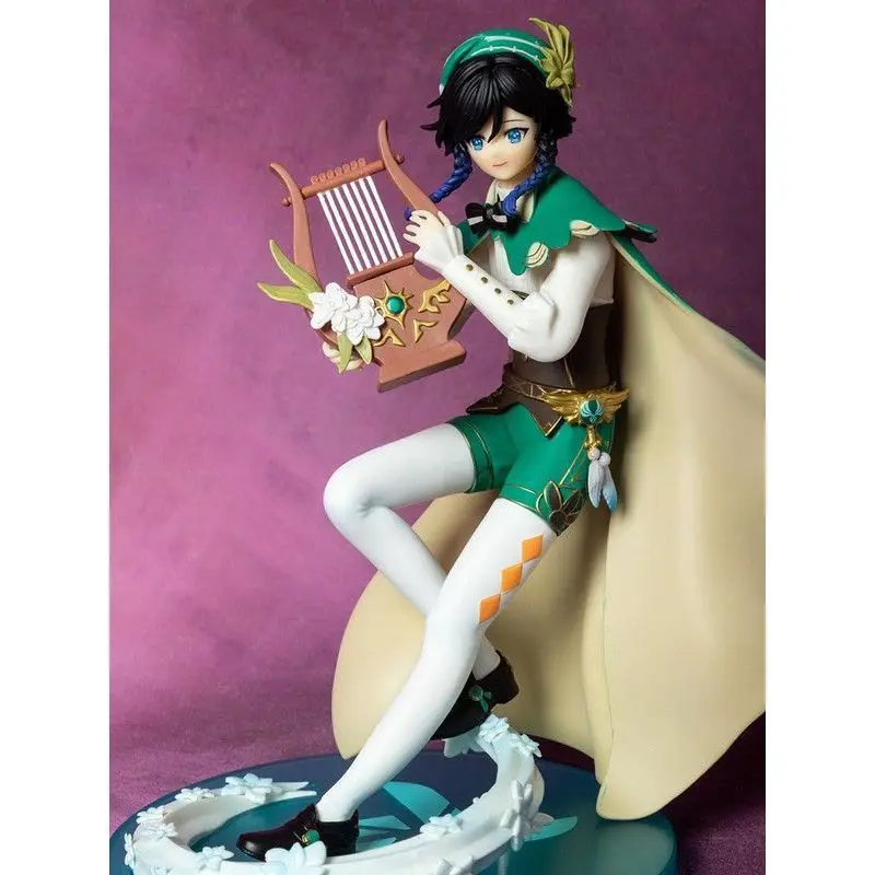 

Venti Barbatos Figure Shota Changeable Face 2D Anime Game Decor Model