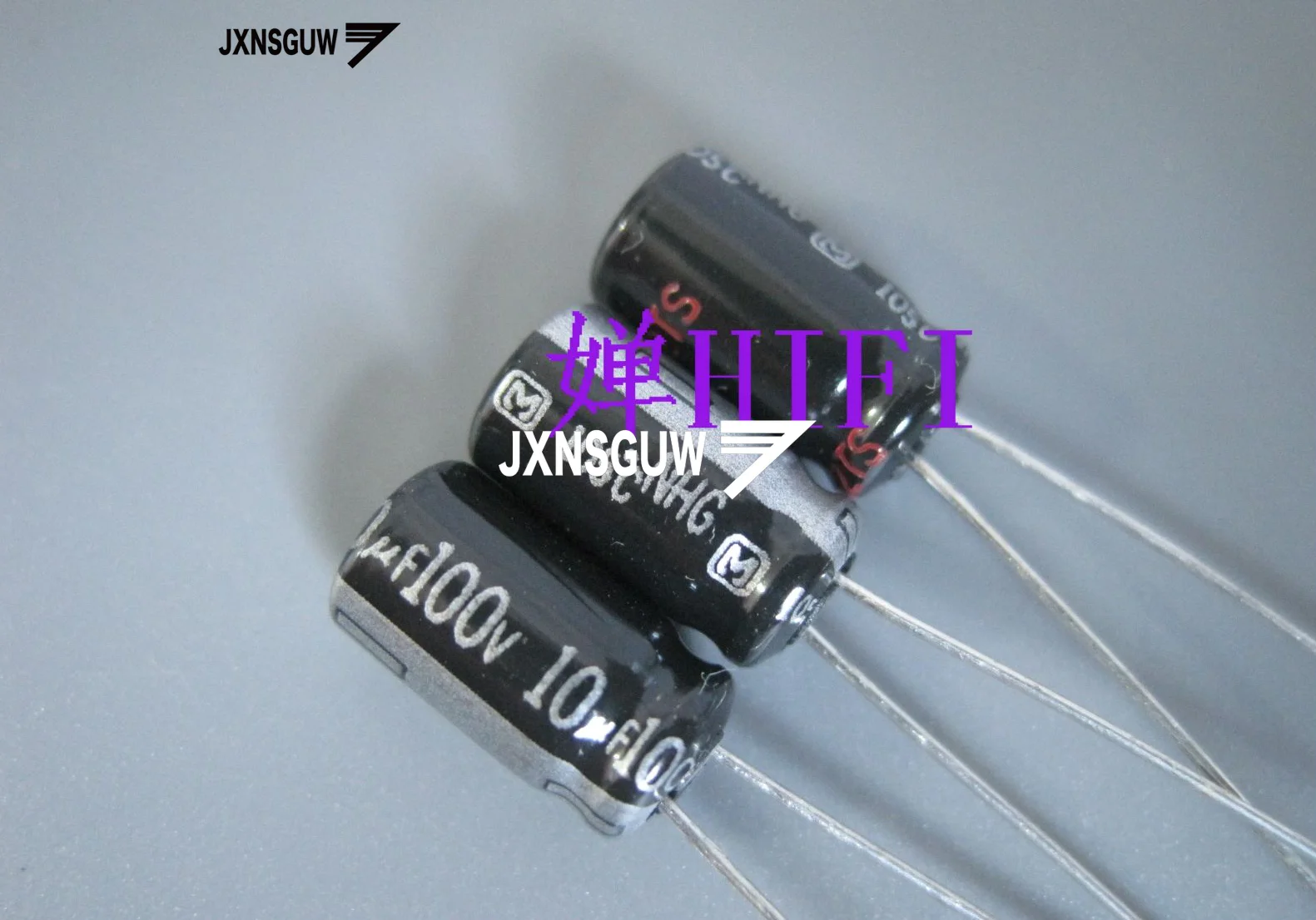 

20PCS Matsushita NHG 100V10UF 6.3X11MM Audio Aluminum Electrolytic Capacitor 10UF/100V 105 degrees 10uF 100V Silver word