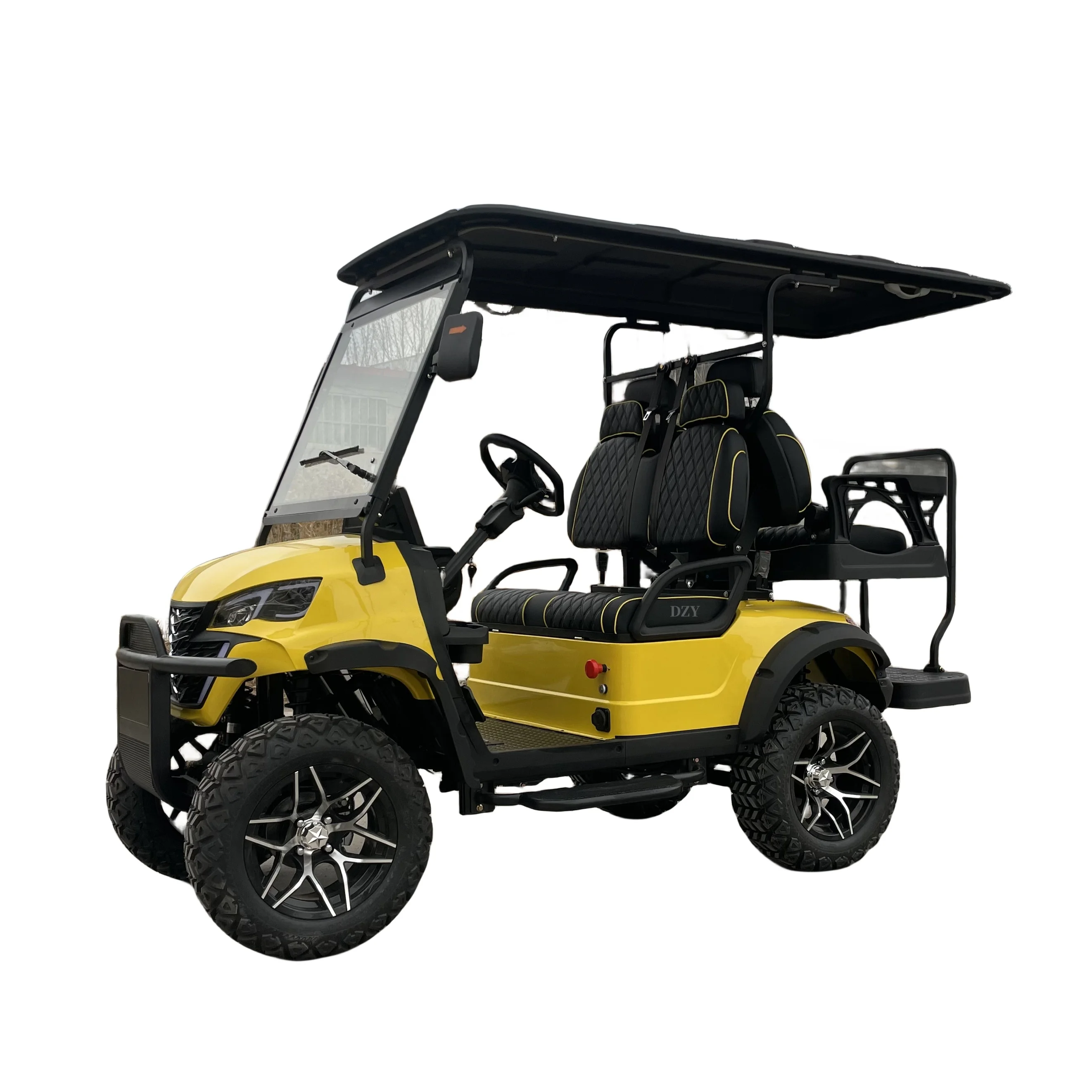 Chinese made golf cart solar panel lithium battery mini electric car golf cart CE certification