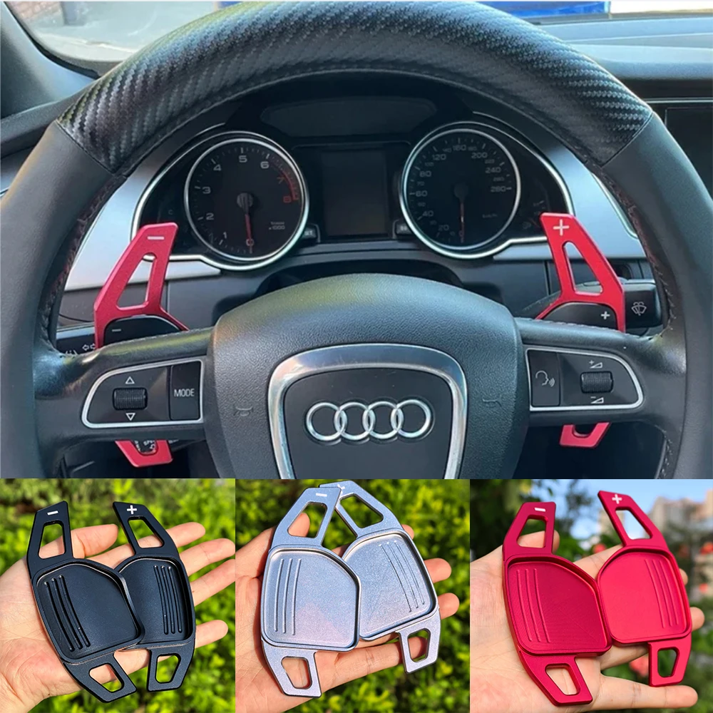 

Лопатка переключения передач для Audi A3 S3 8V 8P A6 S6 C6 C7 автомобильные рулевые колеса расширение DSG Стайлинг автоаксессуары