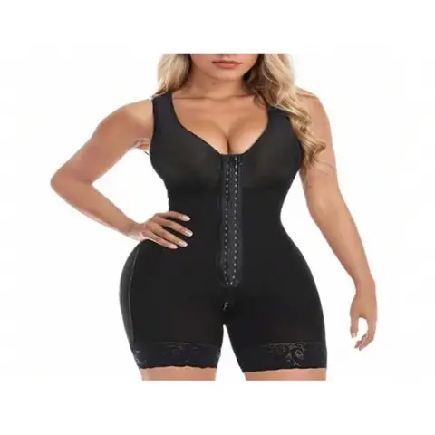 Fajas Colombianas Shapewear for Women Tummy Control Post Surgery Full Body Shaper Butt Lifter with Zipper Crotch