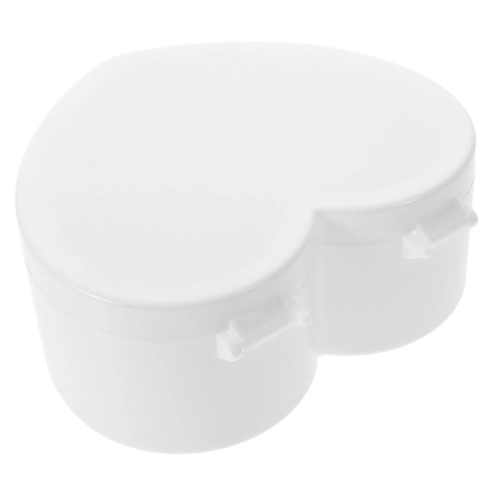 

1pcs Heart Shaped Jewelry Box White Dual Layer With Mirror Travel Case For Girls Earrings Necklaces Rings Bracelets Jewelry