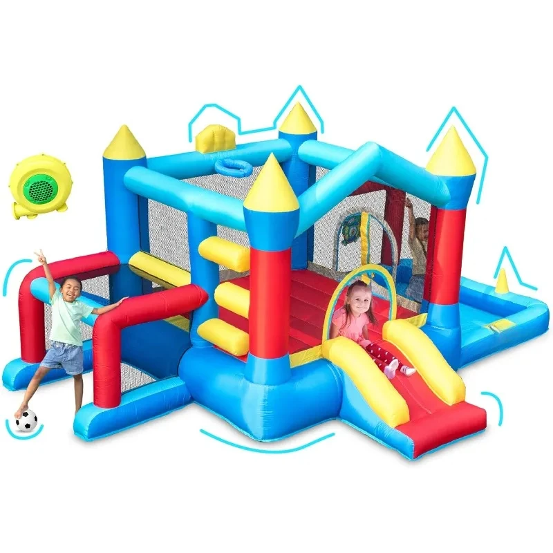 Inflatable Bounce House | Knight Adventure Toddler Bouncy  for Kids | Wet & Dry Use