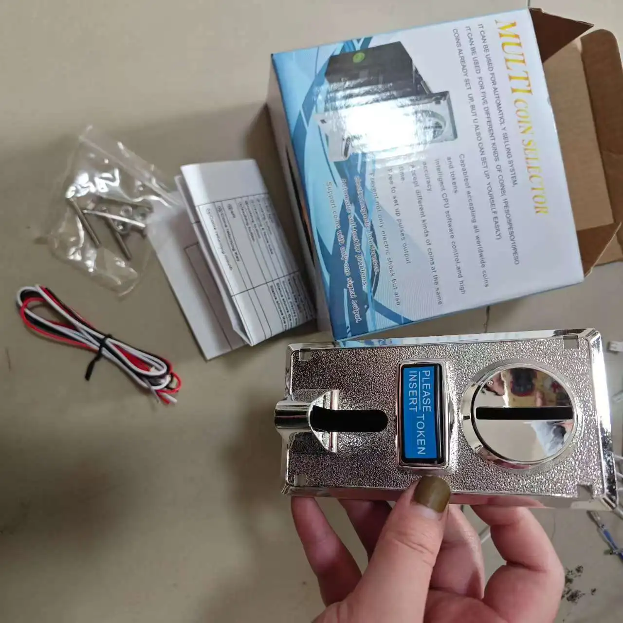 Münzprüfer mit Mehrwertfunktion für Elektronische Verkaufsautomaten, Münzprüfer mit Auswahlmechanismus für Arcade-Spiele, Ticketrollenabwurf 616 – Detail 7
