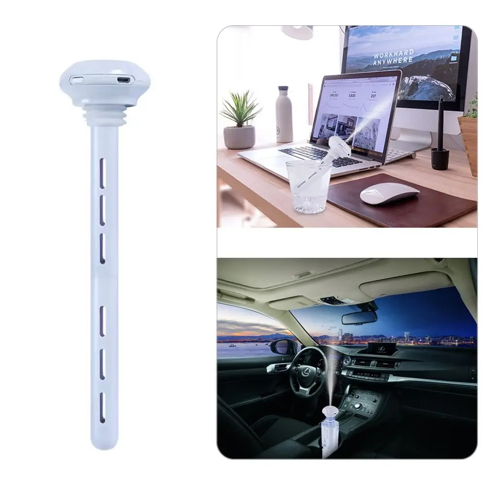 Portable Ultrasonic USB Air Humidifier LED Lamp ABS Car Purifier Anion Aroma Essential Oil Diffuser Home