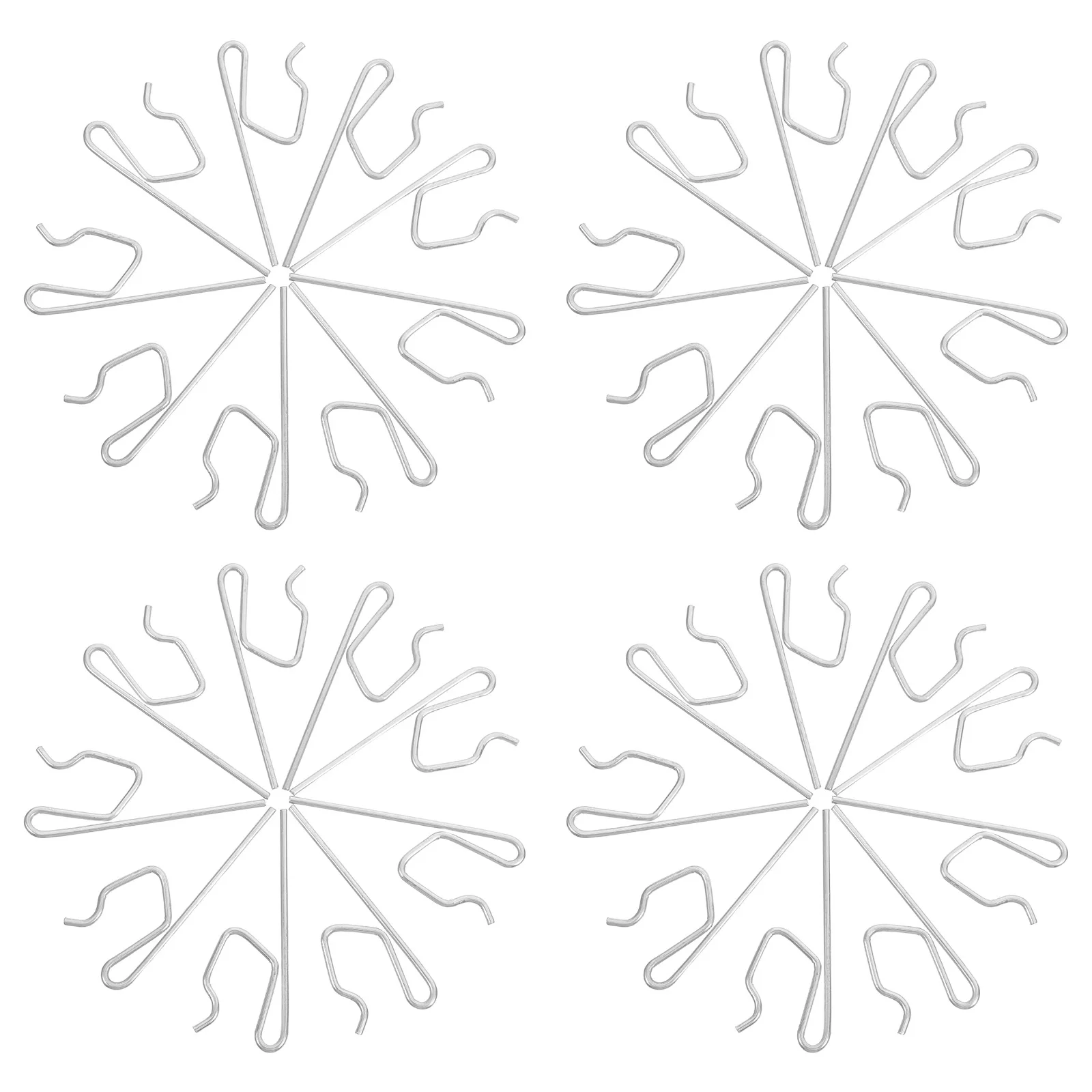 

50pcs Curtain Track Hooks Heavy Duty Metal Clip For Shower Curtain Rod Drapery Hanging Sliding Rail Ceiling Mount Window Door