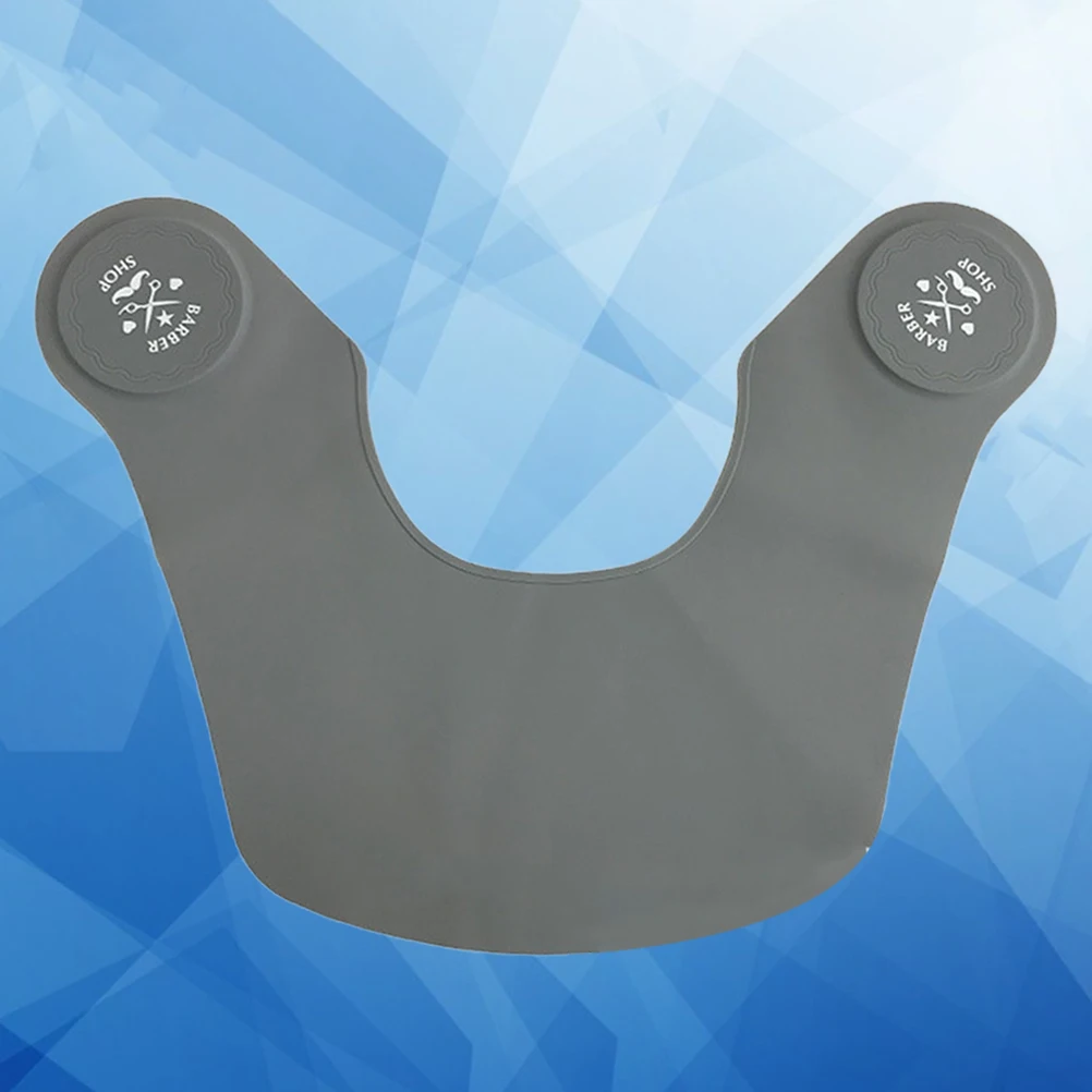 Capa de corte de pelo de silicona, cubierta impermeable para el cuello de peluquero, chal de peluquería para salón, hogar, diseño ligero Unisex, no se pega