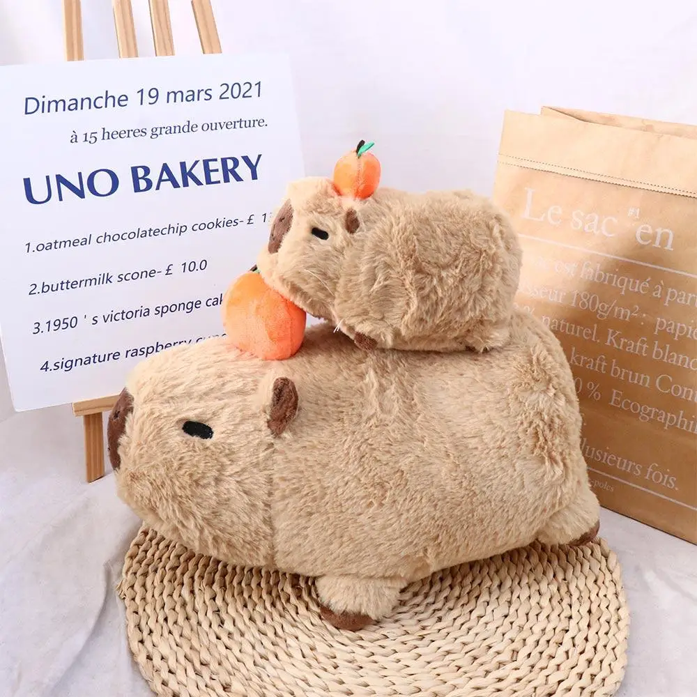 Animals Simulation Capybara Plush Toy Capybara Simulation Capybara Plush Doll Cloth Doll Soft Capybara Stuffed Toy Christmas Toy