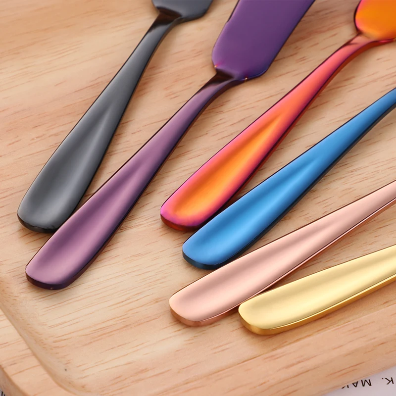 8Pcs Luxury Butter Knife Set Stainless Steel Toast Bread Jam Cheese Spreaders Cream Dessert Knives Breakfast Kitchen Tools Set