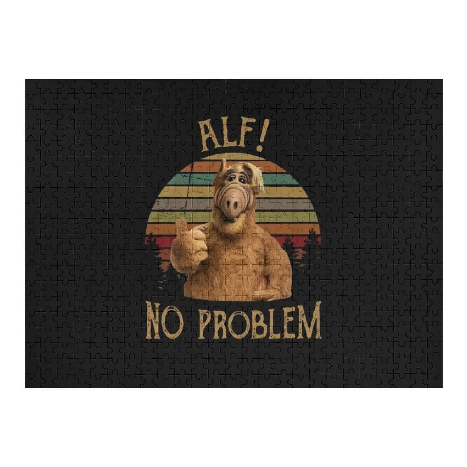 

Alf Alien no Problem Vintage Jigsaw Puzzle Custom Jigsaw Personalized Gift Ideas Animal Picture Puzzle