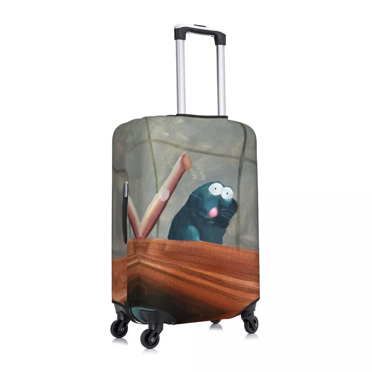 Custom Funny Ratatouille Remy Meme Luggage Cover Protector Washable Travel Suitcase Covers