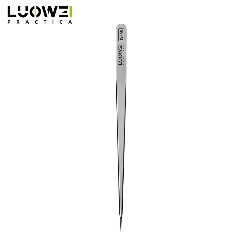 Luowei IS-40 Non-magnetic Tweezers Pointed Micrometer IC Tweezers 5