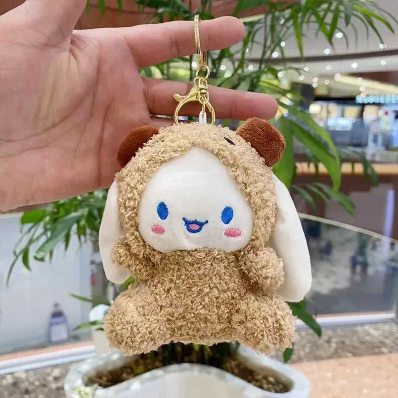 Cinnamoroll Plush Toys Key Chain 15cm Cute Sanrio Bag Pendant Decorations Toy Anime Plush Birthday Christmas Gifts for Friends