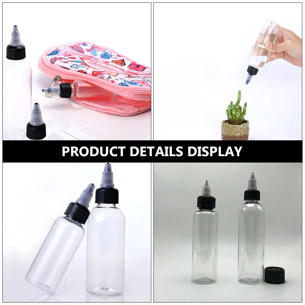 

20 Pcs Clear Bottle Hair Dye Dispenser Squeeze Jelly Refillable Plastic Dyeing Container