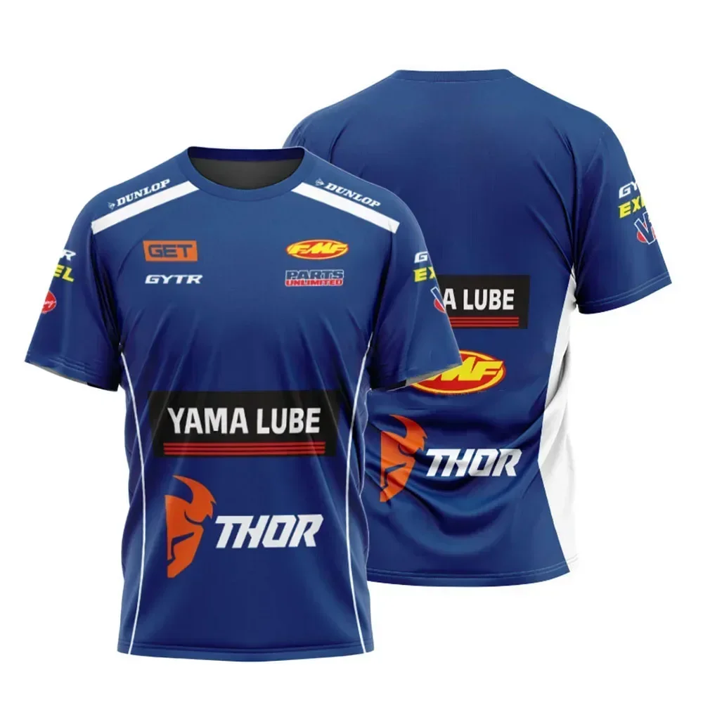 New Dominant Men 3D stampato Team Moto Superbike T-shirt fuoristrada Maglia girocollo traspirante ad asciugatura rapida da uomo