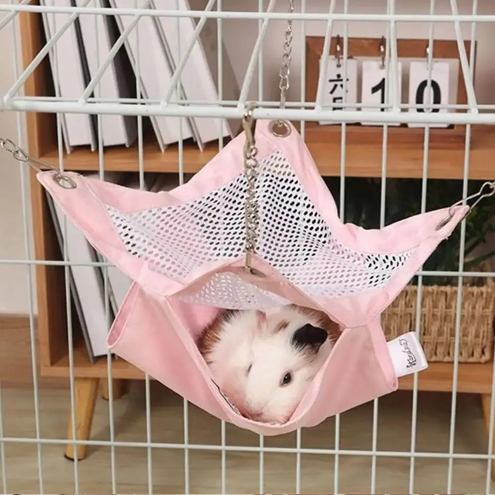 

Polyester Double-layer Hamster Hammock Comfortable Waterproof Squirrel Hanging Cage House Breathable Easy to clean