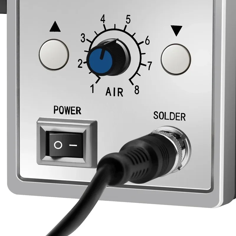 مسدس هواء ساخن 858D بغا محطة لحام إعادة العمل مسدس الحرارة 220 فولت 700 واط مجفف الشعر لحام مصلحة الارصاد الجوية SMT أداة إصلاح اللحام